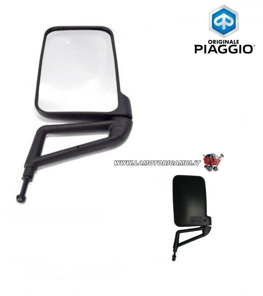 612343-SPECCHIO SPECCHIETTO RETROVISORE SINISTRO ORIGINALE PIAGGIO APE TM 703 E POKER - immagine 3