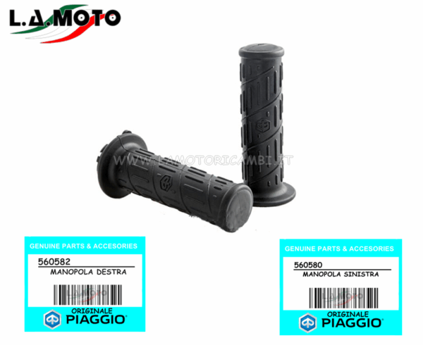 COPPIA MANOPOLE PER PIAGGIO LIBERTY/ VESPA ORIGINALE PIAGGIO 560580-560582