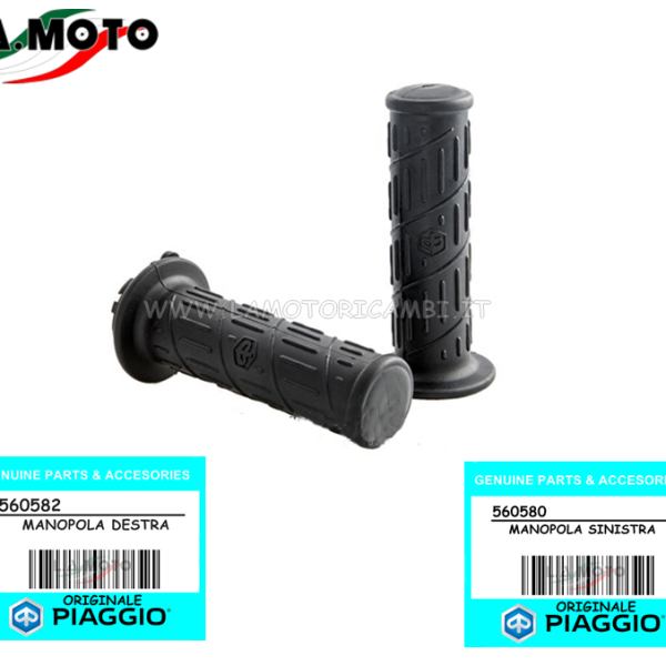 COPPIA MANOPOLE PER PIAGGIO LIBERTY/ VESPA ORIGINALE PIAGGIO 560580-560582