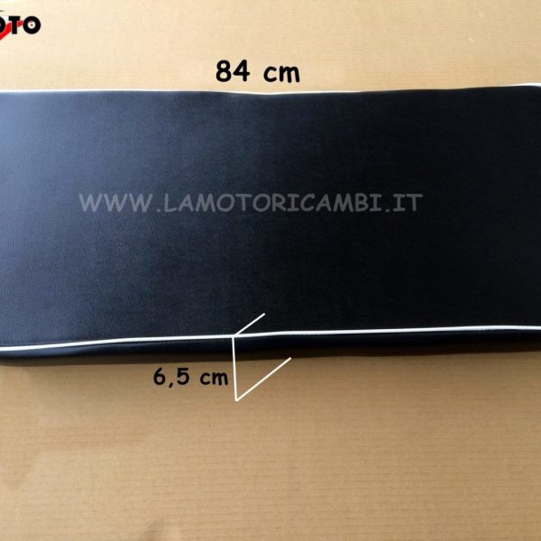 SEDILE BIPOSTO NERO CON BORDINO BIANCO PER PIAGGIO APE 150