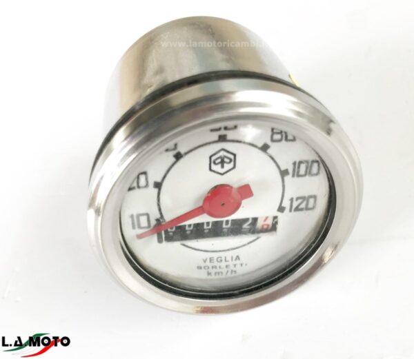 CONTACHILOMETRI VEGLIA BORLETTI SCALA 120 PER PIAGGIO VESPA 50 N – L – R – LAMBRETTA