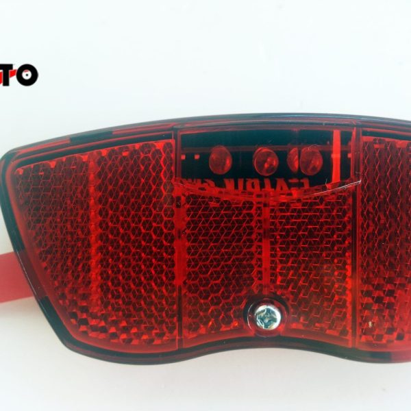 FANALE PORTAPACCHI BICI A BATTERIA 3 LED
