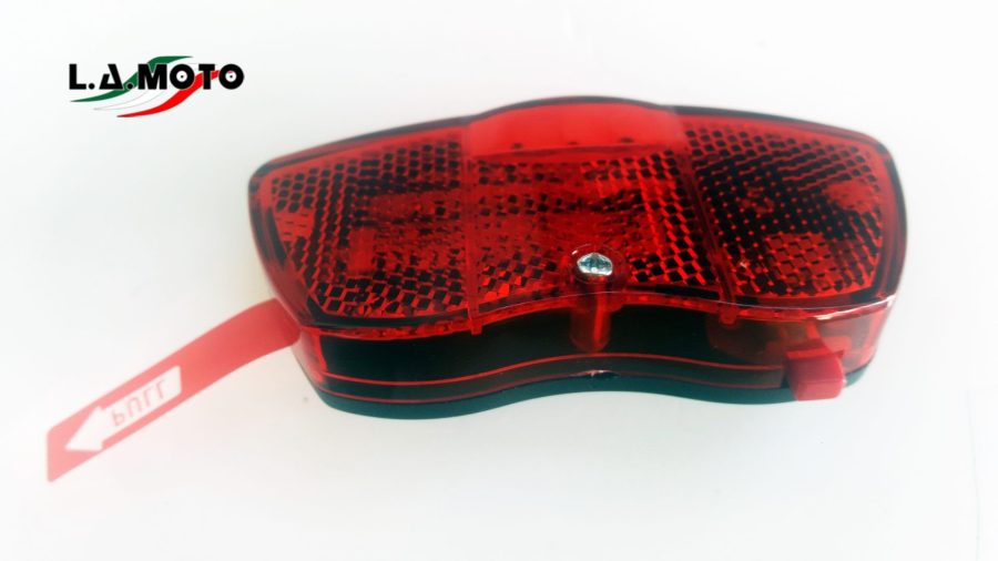 FANALE PORTAPACCHI BICI A BATTERIA 3 LED - immagine 2