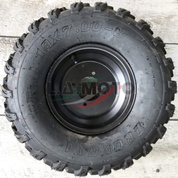 PNEUMATICO COMPLETO DI CERCHIO 19 700 8 PER QUAD