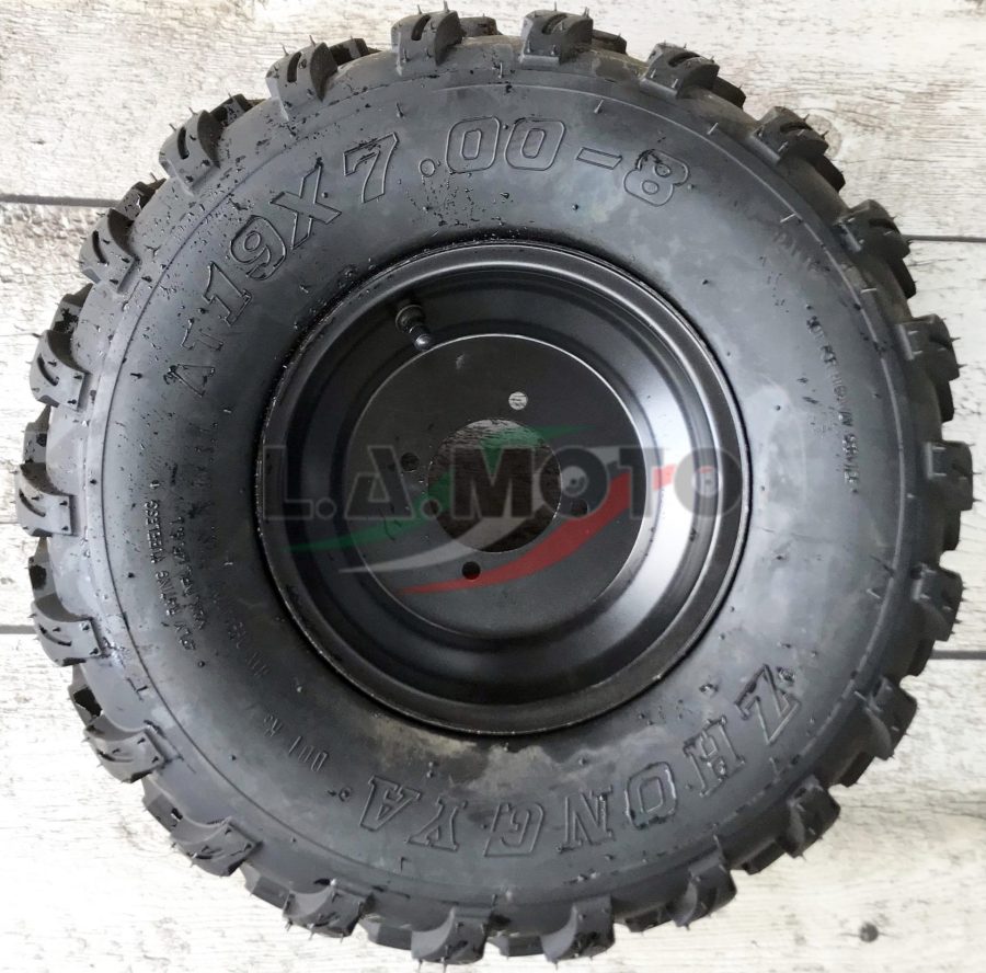 PNEUMATICO COMPLETO DI CERCHIO 19 700 8 PER QUAD