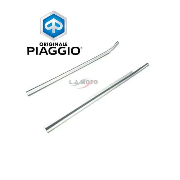 COPPIA LISTELLI PROTEZIONE CABINA BATITTACCO PER PIAGGIO APE MP ORIGINALE 194947 194946