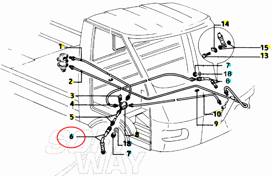 TUBO FRENO PIAGGIO APE POKER 260820 - immagine 4