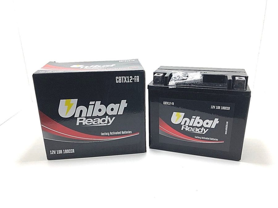 BATTERIA MOTO SCOOTER CBTX12-BS UNIBAT READY 10AH PER PIAGGIO LIBERTY 125 12