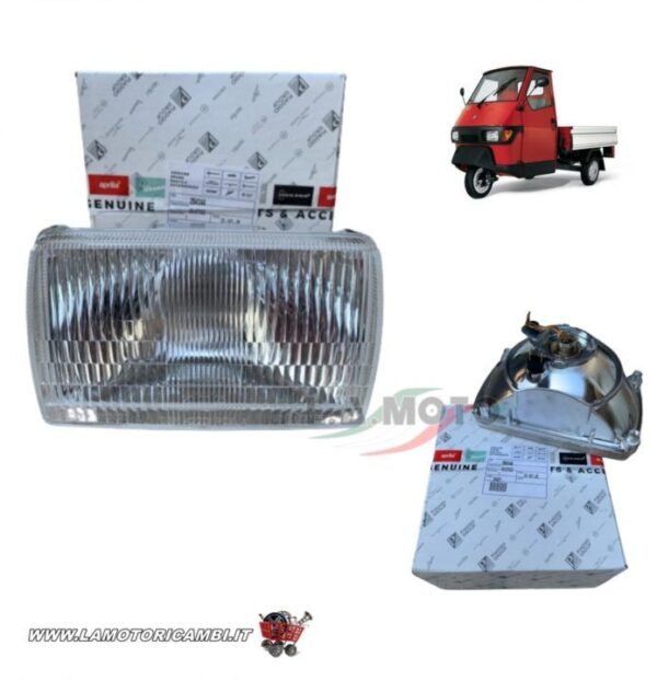 FANALE ANTERIORE GRUPPO OTTICO COMPLETO APE 50 BIFARO