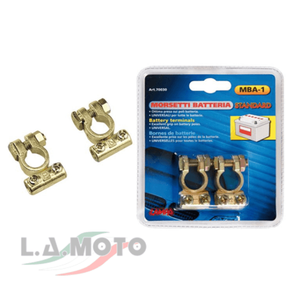 COPPIA MORSETTI BATTERIA 70030