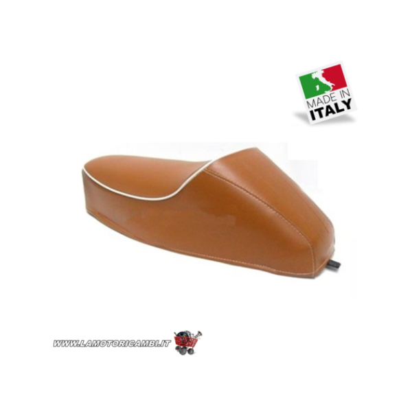 SELLA CON GOBBA MARRONE PER VESPA 50 N – L-R-SPECIAL