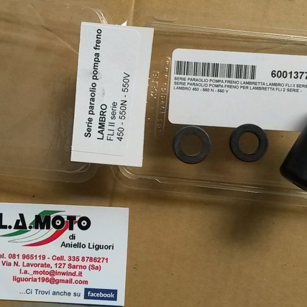 SERIE PARAOLI POMPA FRENO LAMBRETTA – LAMBRO – FLI II SERIE