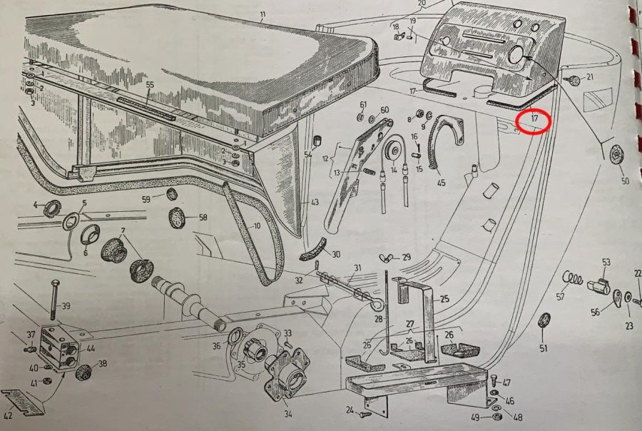 71726N – COPPIA GUARNIZIONE CRUSCOTTO - immagine 2