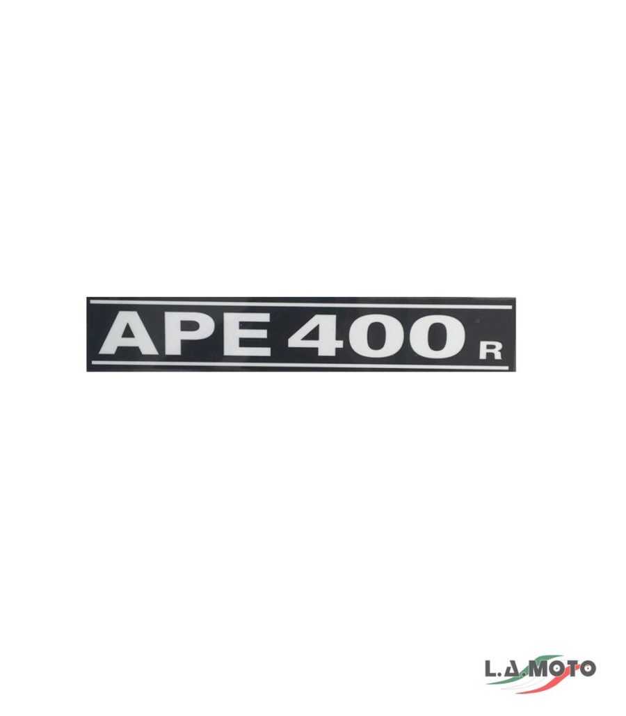 TARGHETTA ANTERIORE PIAGGIO APE 400