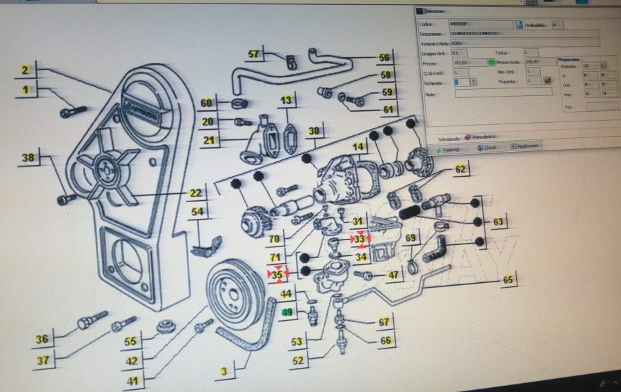 850002 LDW 702 ALBERO MOTORE PIAGGIO QUARGO - immagine 2