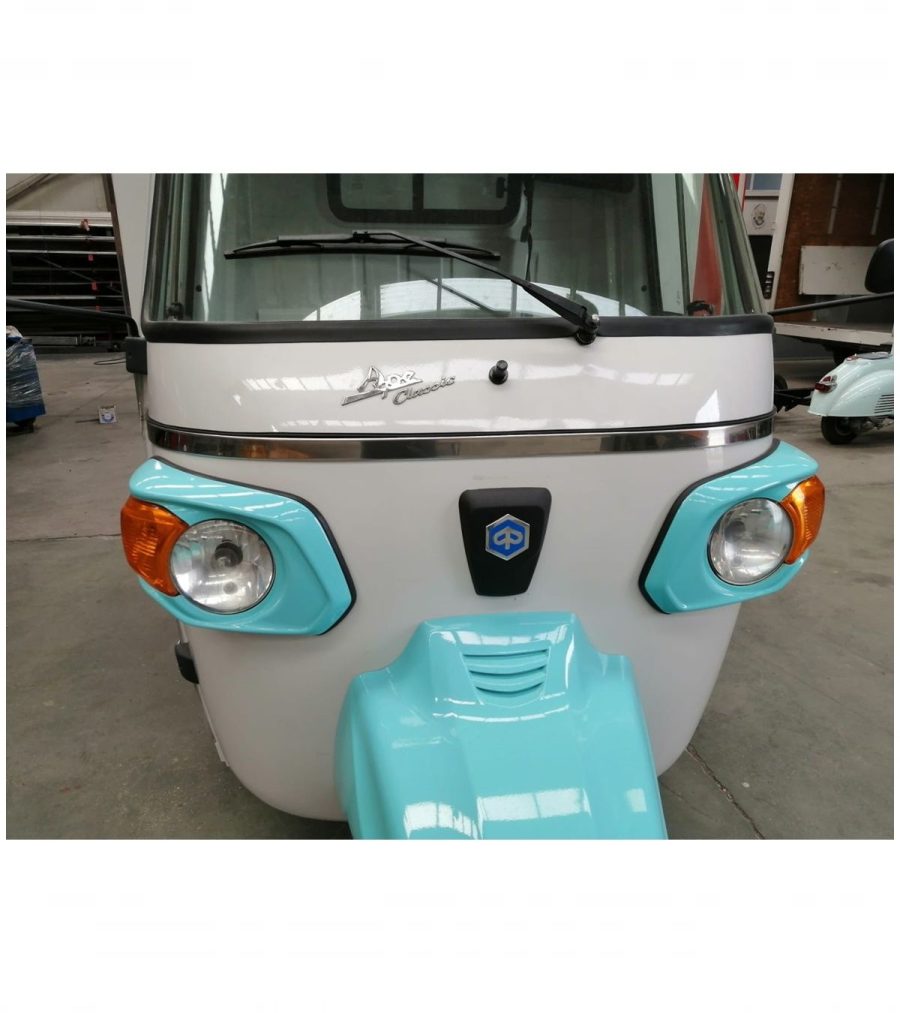 BORDINO CROMATO ANTERIORE CABINA ADATTABILE PER PIAGGIO APE MP E CALESSINO TUTTI I MODELLI - immagine 2
